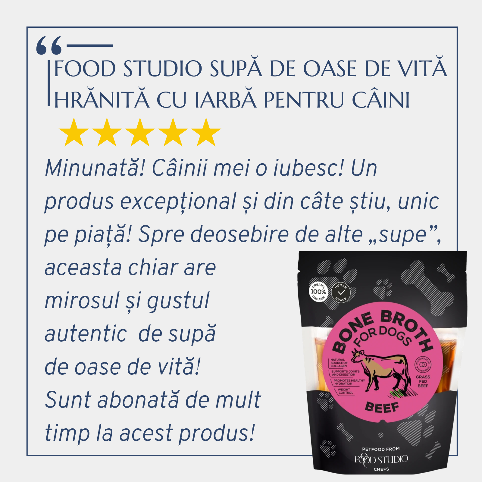 Food Studio Beef Bone Broth câini - zoom