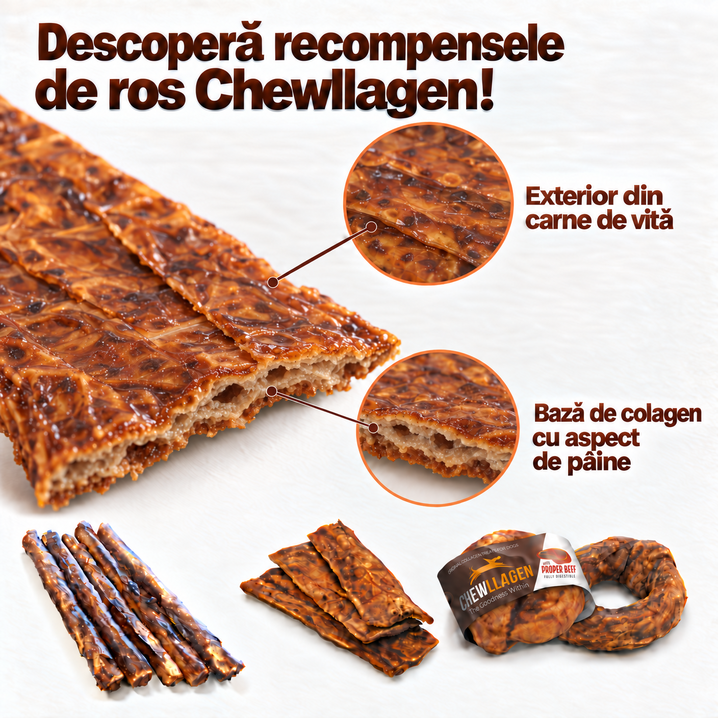 Chewllagen: recompense de ros pe bază de colagen