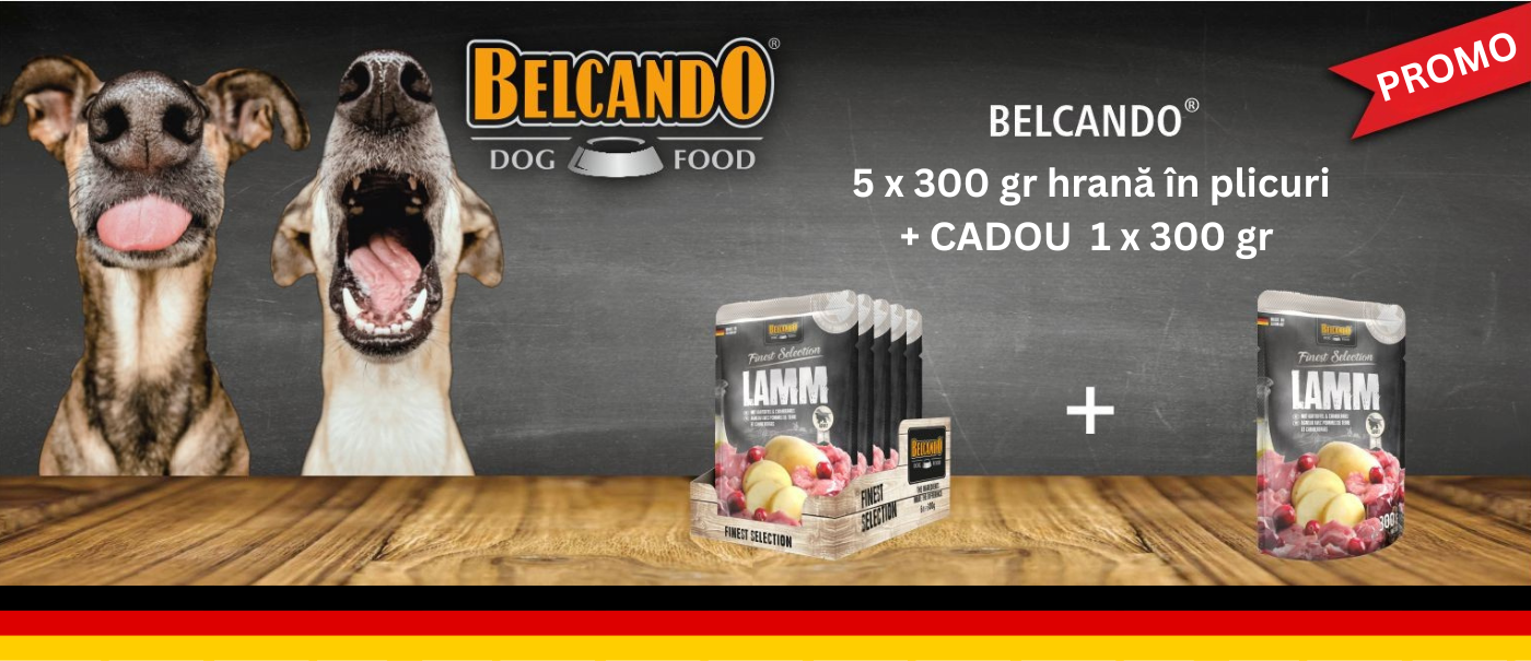 Belcando 5 x 300 gr hrană în plicuri + 1 x 300 g Cadou