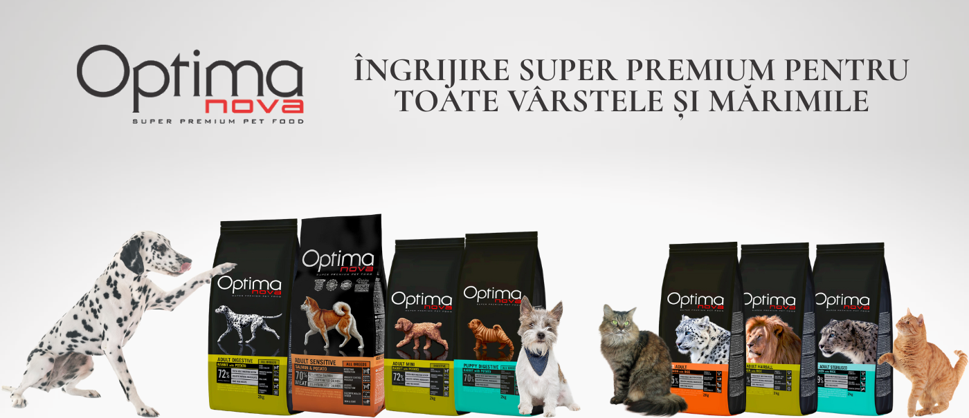 Hrană super premium? Da. Super preț? Bineînțeles. Optimanova – pentru că animalul tău de companie merită ce e mai bun 💖