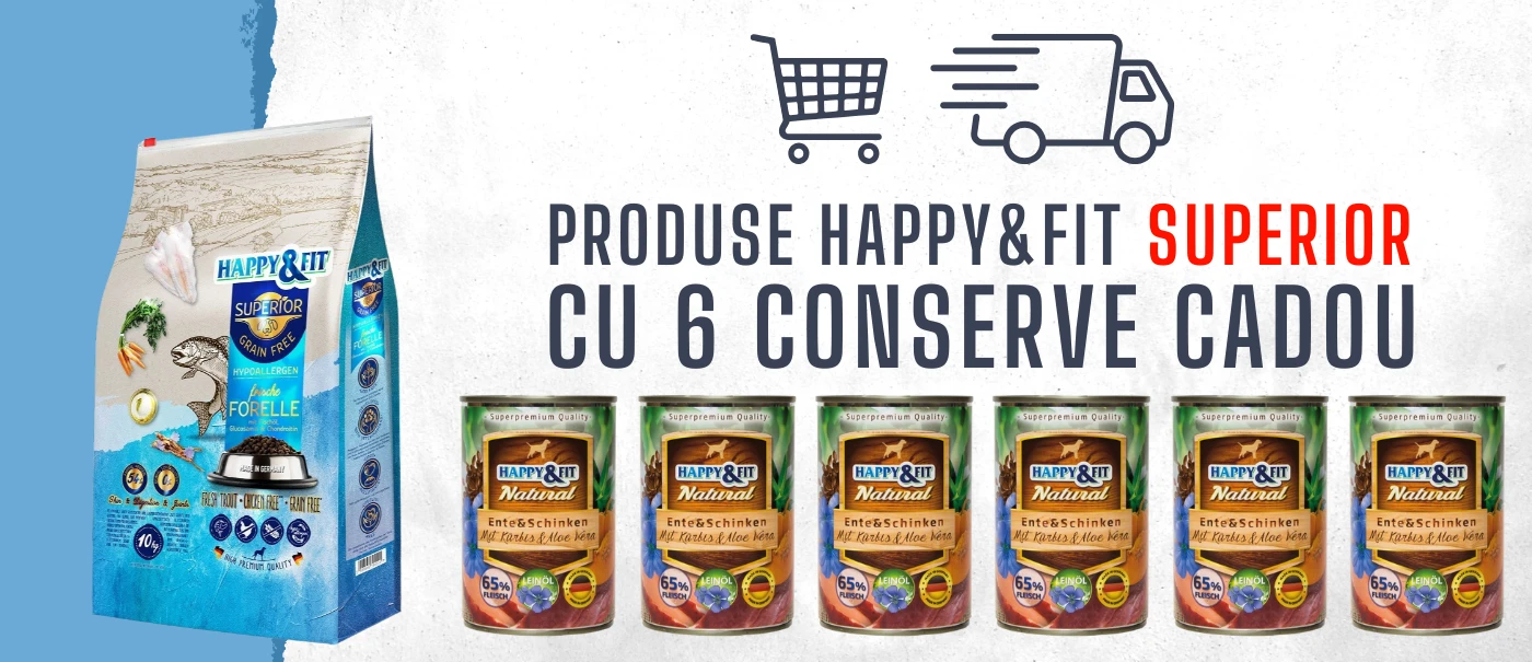 Produse Happy&Fit Superior cu 6 conserve cadou