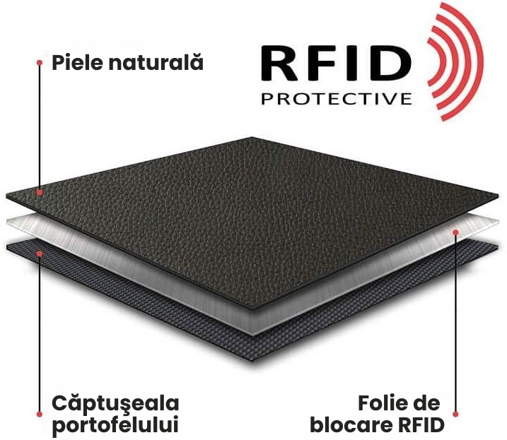 Portofel din piele naturală GreenDeed cu model de pisică - zoom