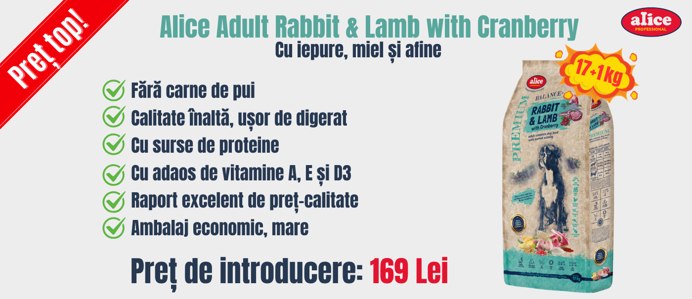 Noua mâncare Alice cu iepure🐇 și miel🐑 Preț de deschidere excelent, +1 kg este cadou🎁