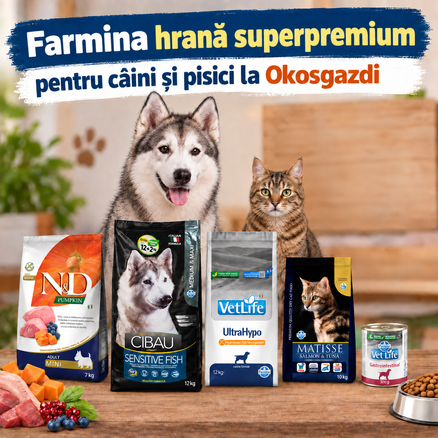 Cum alegi hrana Farmina potrivită pentru câinele sau pisica ta