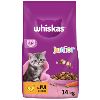 Whiskas Junior - Hrană uscată pentru pisicuţe junior, cu pui