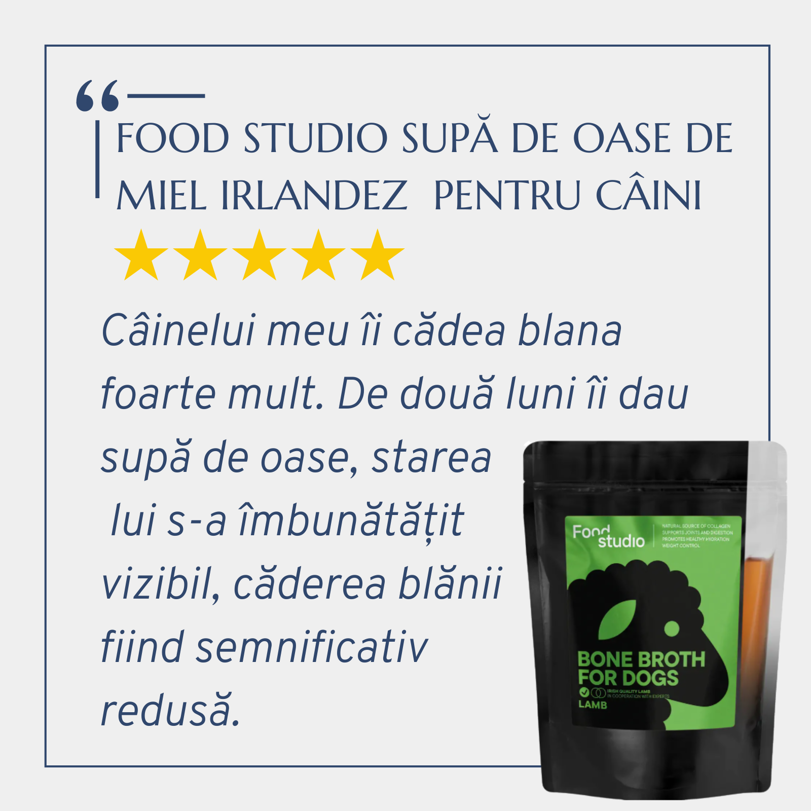 Food Studio Lamb Bone Broth câini - zoom