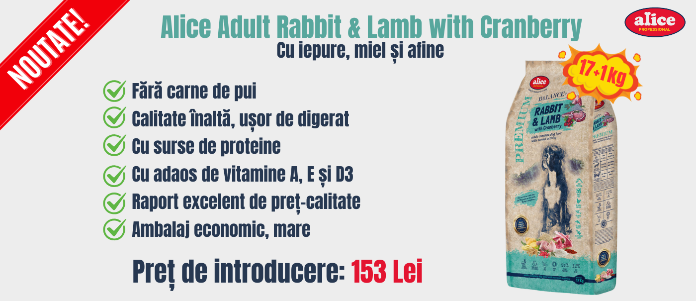 Noua mâncare Alice cu iepure🐇 și miel🐑 Preț de deschidere excelent, +1 kg este cadou🎁