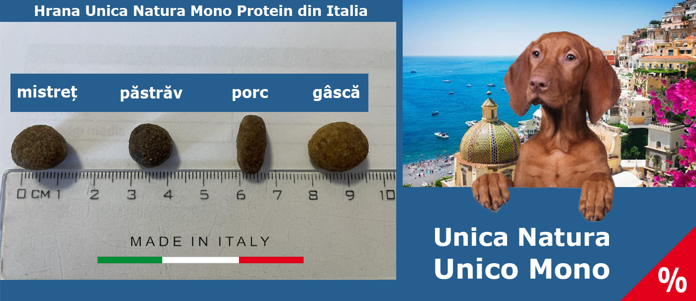 Hrana Unica Natura Mono Protein din Italia