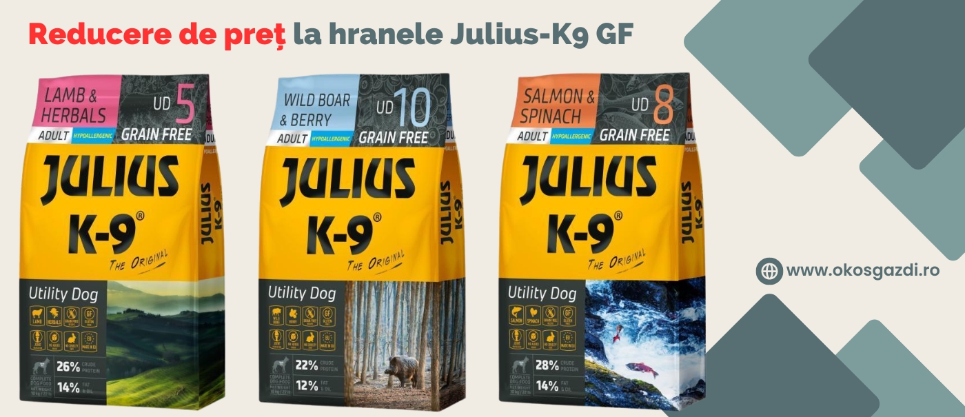 Reducere de preț la hranele Julius-K9 GF