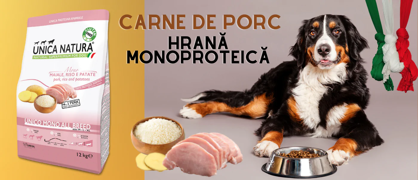 Unico Mono hrană cu carne de porc din Italia - Monoprotein