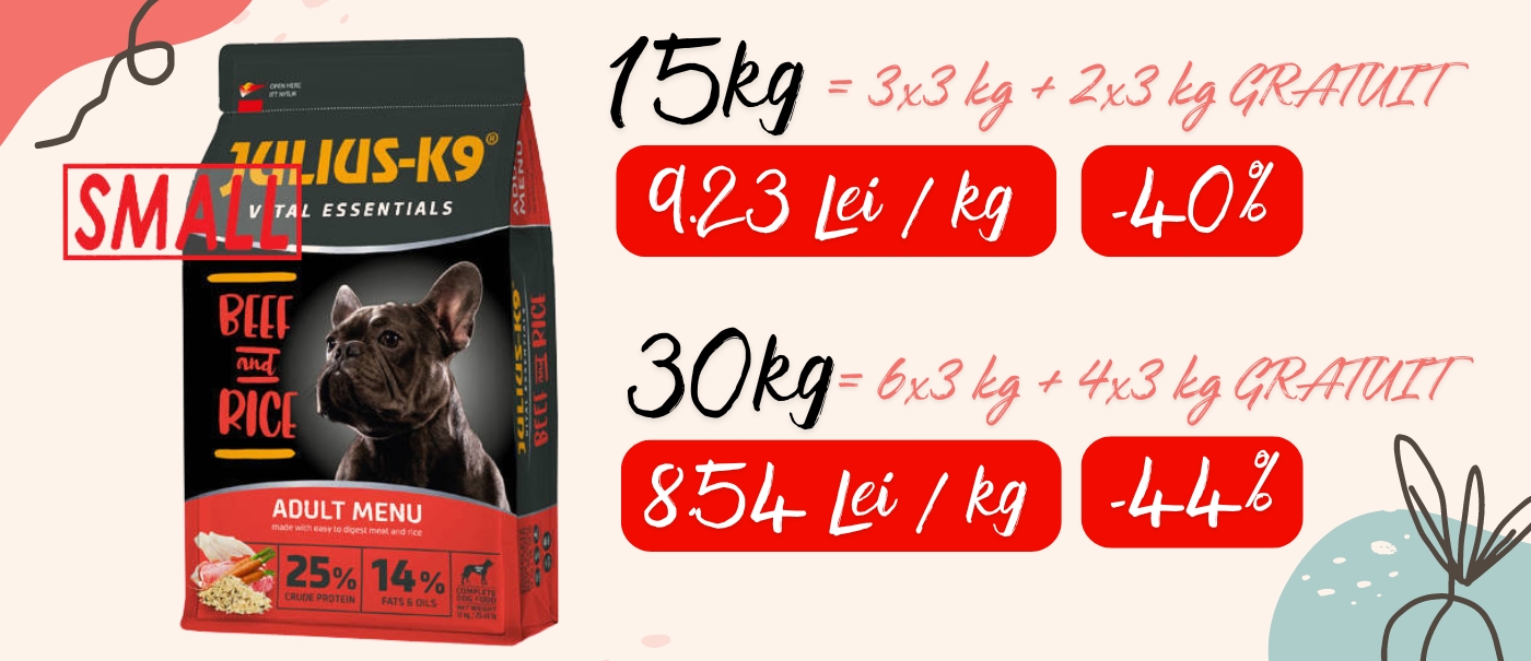 Promoția Julius-K9 Beef 3 kg